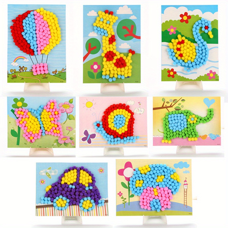 Painting Supplies - 2 stücke 16x21 cm Bunte Pom-Pom