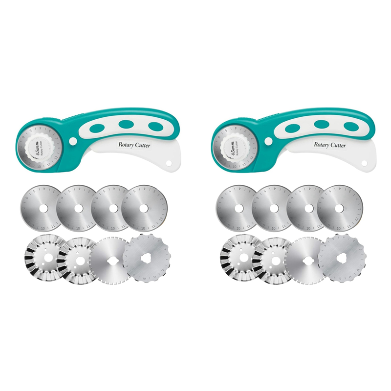 Rotary Cutter For Fabric 45Mm - 【TODAY-NUR!】2 Stück 45 mm Rollschneider für