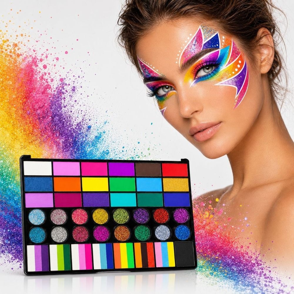 Watercolor Paint Set Solid Pigment - 42 Farben Aquarellfarben-Set, leuchtende Farben, feste