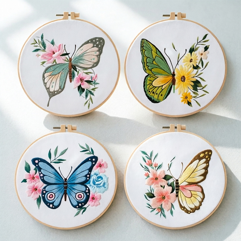 Embroidery - 1 Stück 20x20 cm (7,87 Zoll)