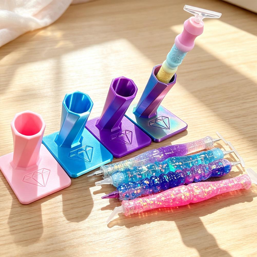 Painting Supplies - Dotting Pen-Ständer, 3D-gedruckter Diamant-Malerei-Stifthalter, Schreibtisch-Organizer für