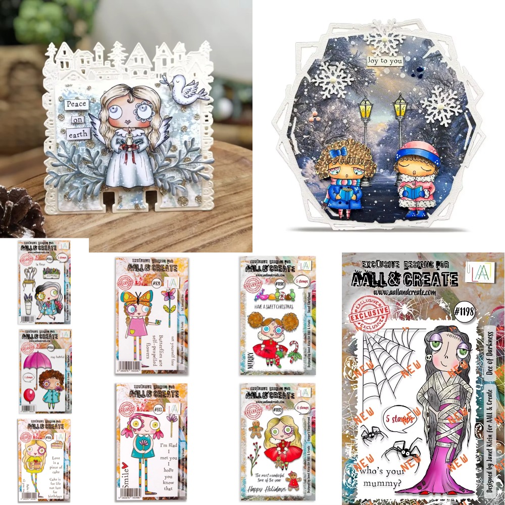 Clear Silicone Stamps For Card Making - Transparente Silikonstempel für DIY Clown-Regenschirm und