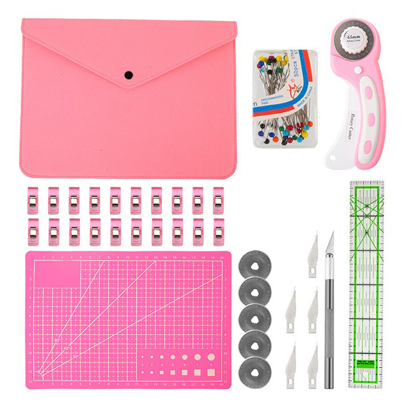 Rotary Cutter For Fabric 45Mm - Rollschneider-Set Pink – Quilt-Set inkl. 45