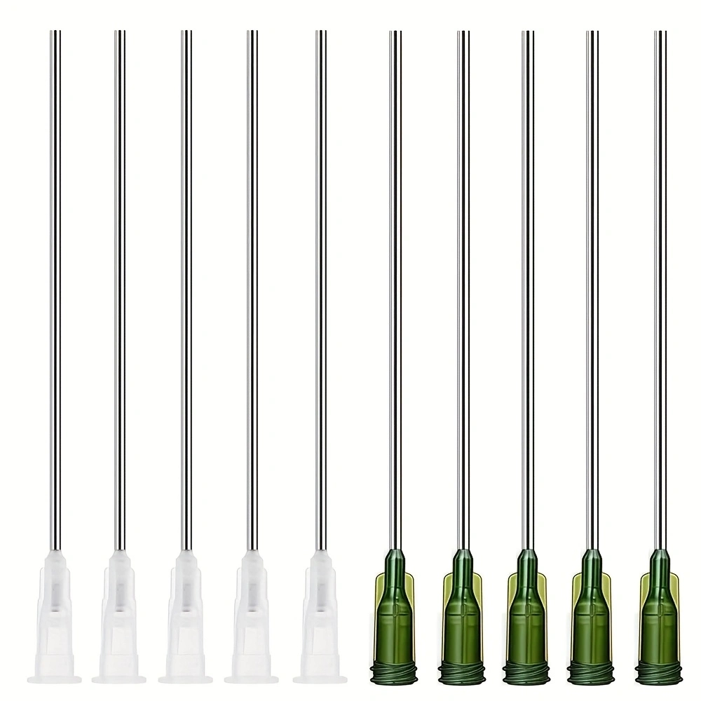 Craft Tools - Lange Stumpfe Dosierspitzen, Edelstahl Luer Lock