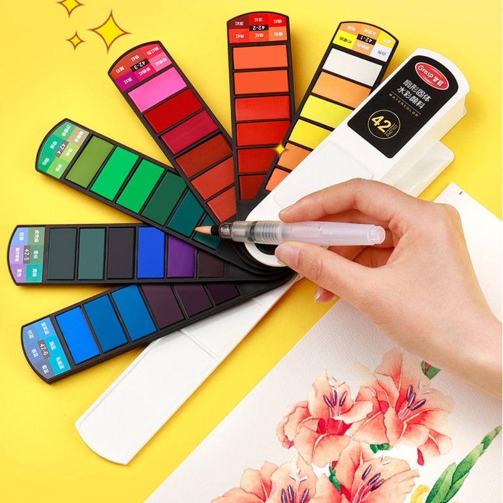 Tragbares Faltbares Aquarellfa – Watercolor Paint Set Solid Pigment Bewertung und Preis