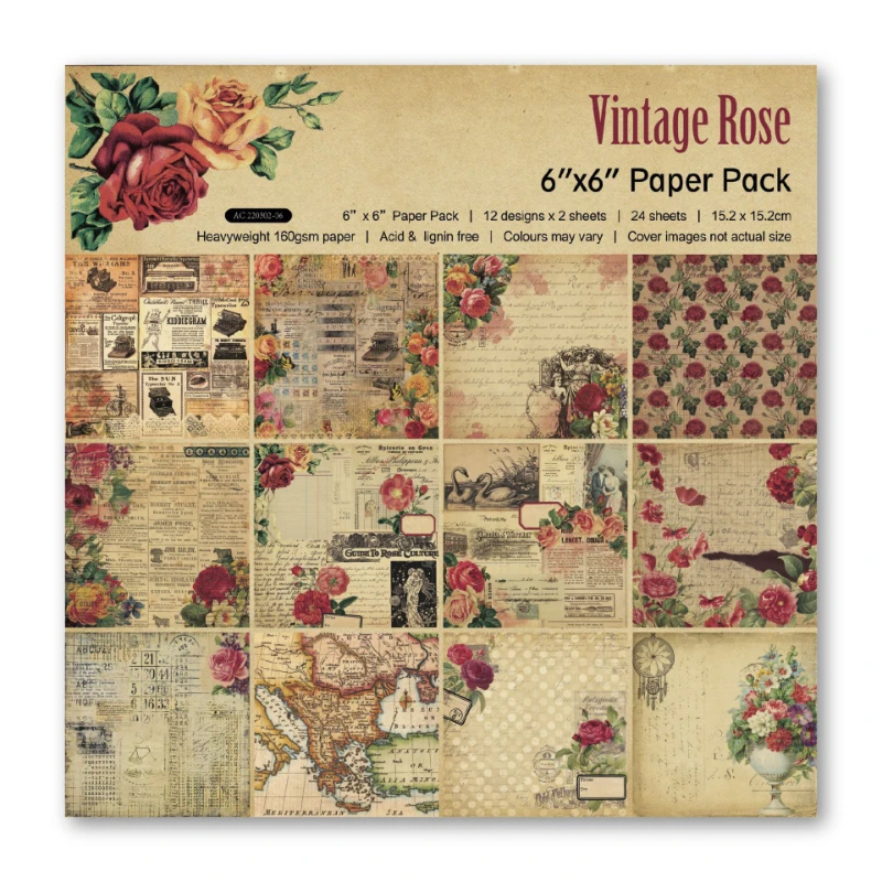 Scrap book Pad sortiert Muster – Vintage Junk Journal Scrapbooking Paper Bewertung und Preis