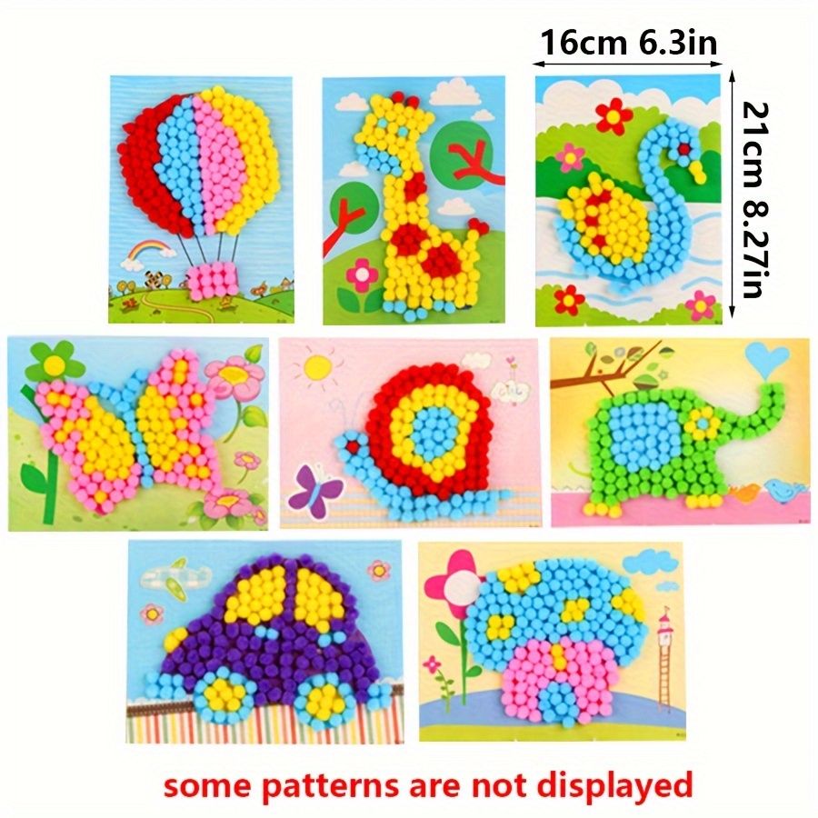 2 stücke 16x21 cm Bunte Pom-Po – Painting Supplies Bewertung und Preis