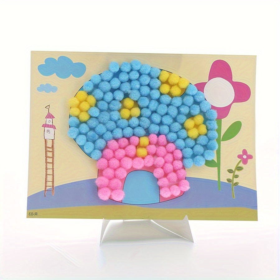 2 stücke 16x21 cm Bunte Pom-Po – Painting Supplies Bewertung und Preis