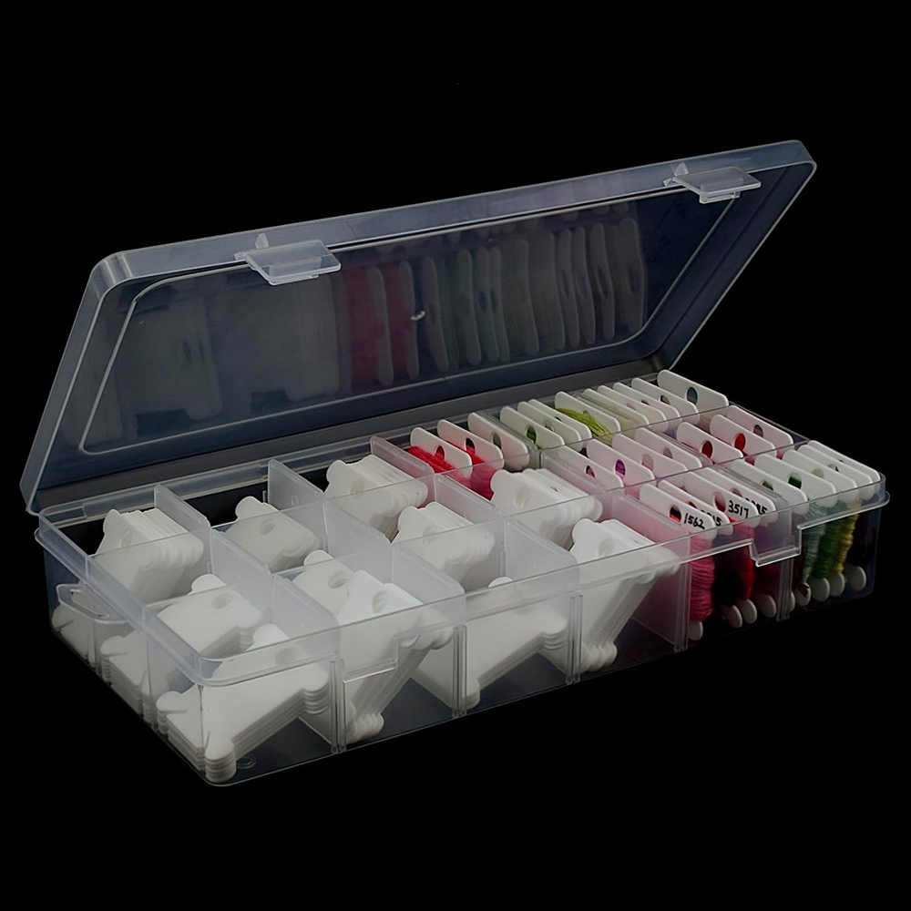 Stickgarn-Organizer mit 18 Fäc – Cotton Embroidery Thread Skeins Bewertung und Preis