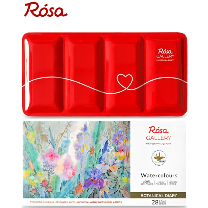 ROSA 28 Farben Blumen-Aquarell – Watercolor Paint Set Solid Pigment Bewertung und Preis