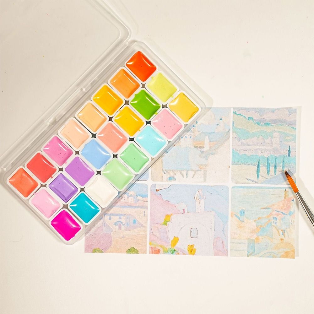 24 Farben Aquarellfarben-Set,  – Watercolor Paint Set Solid Pigment Bewertung und Preis