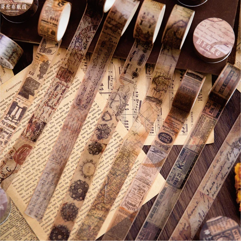 18,5mm * 2m Vintage Washi Papi – Vintage Junk Journal Scrapbooking Paper Bewertung und Preis