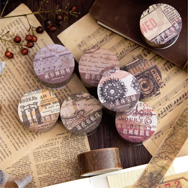 18,5mm * 2m Vintage Washi Papi – Vintage Junk Journal Scrapbooking Paper Bewertung und Preis