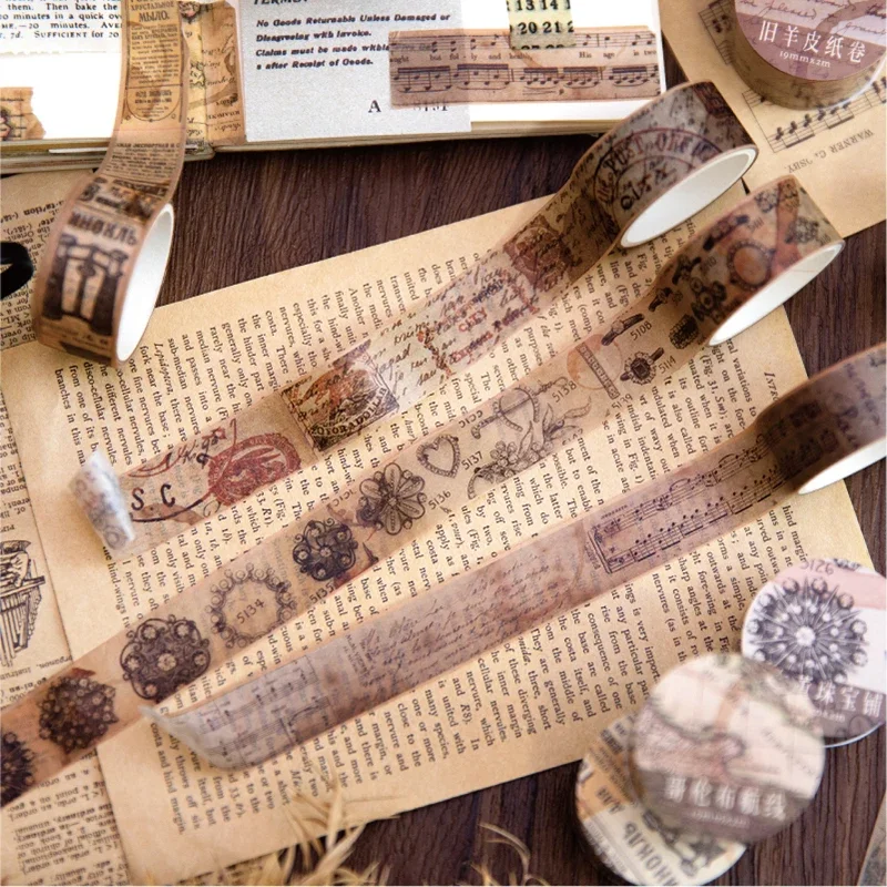 18,5mm * 2m Vintage Washi Papi – Vintage Junk Journal Scrapbooking Paper Bewertung und Preis