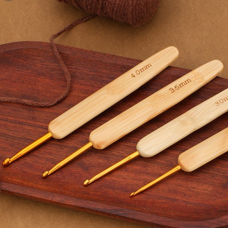 Häkelnadeln mit Bambus-Holzgri – Wooden Crochet Hooks Ergonomic Handle Bewertung und Preis