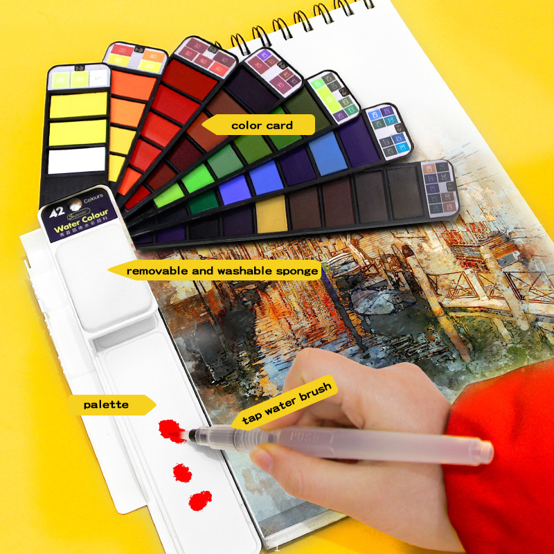 18/25/33/42 farben Solide Aqua – Watercolor Paint Set Solid Pigment Bewertung und Preis