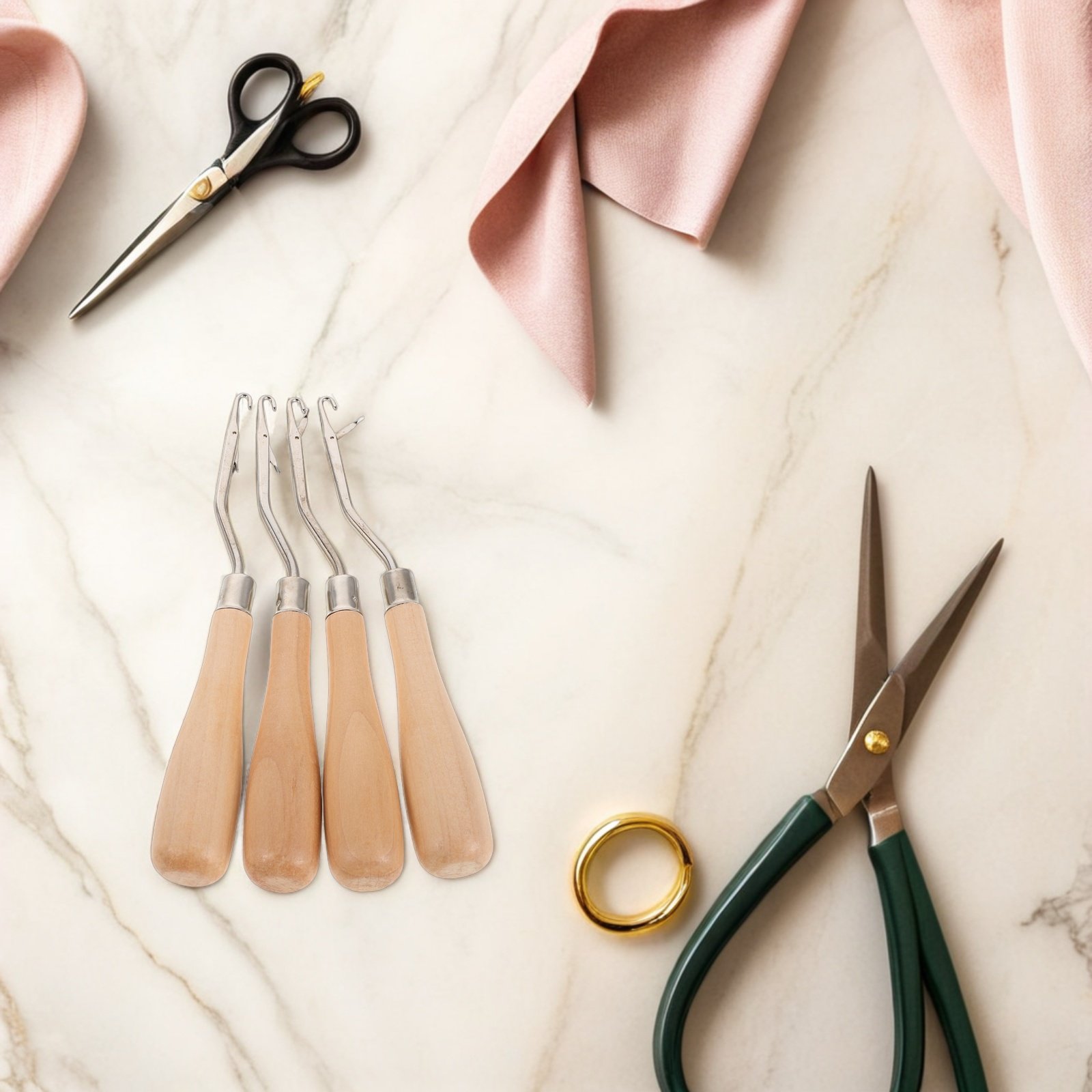 4 Stück Häkelnadeln mit ergono – Wooden Crochet Hooks Ergonomic Handle Bewertung und Preis
