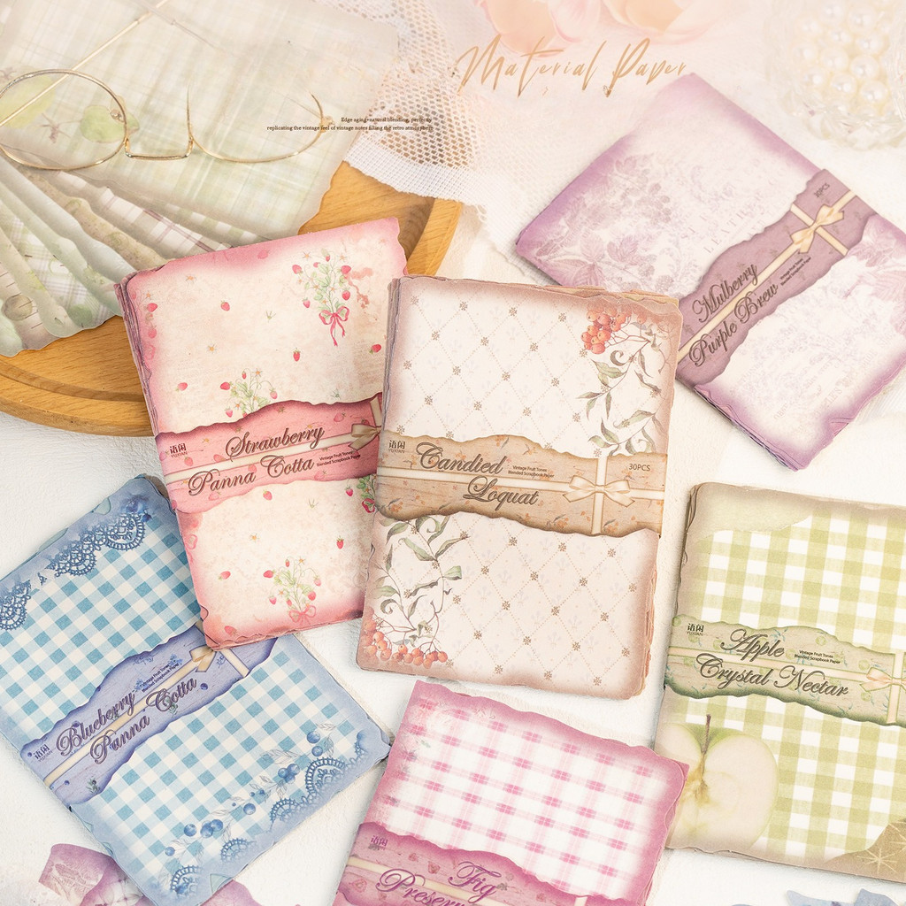 30 Blatt Vintage Scrapbook-Pap – Vintage Junk Journal Scrapbooking Paper Bewertung und Preis