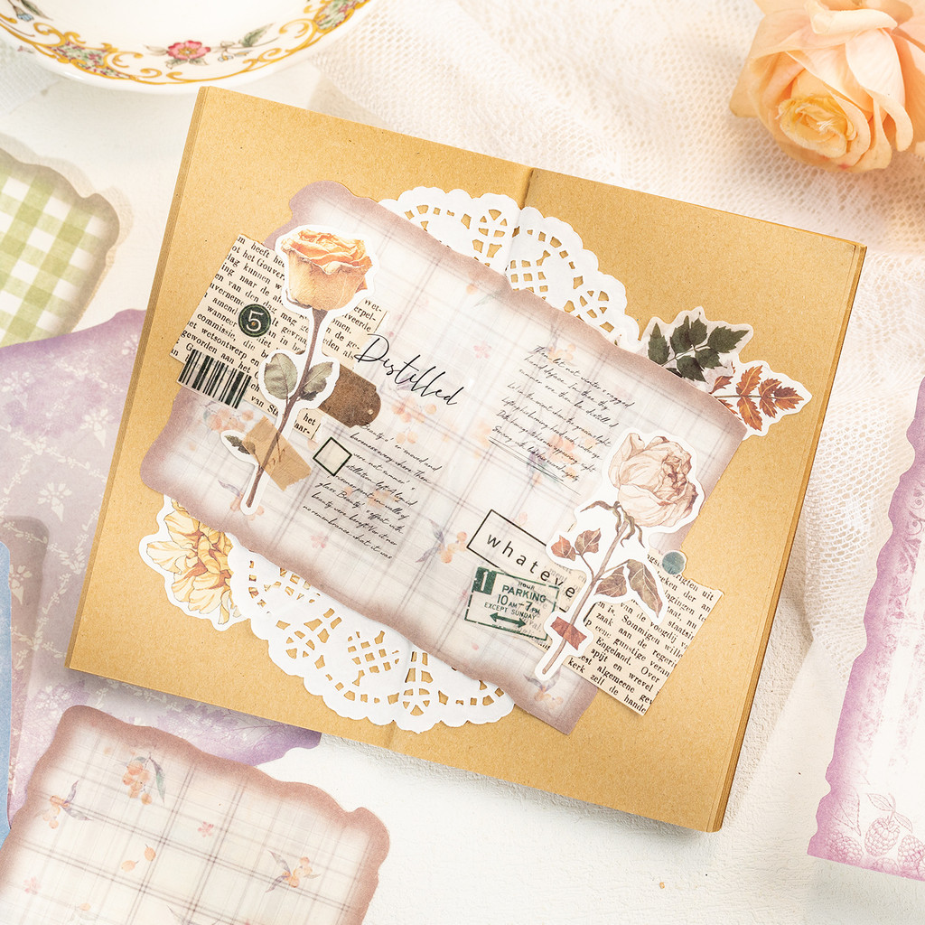 30 Blatt Vintage Scrapbook-Pap – Vintage Junk Journal Scrapbooking Paper Bewertung und Preis