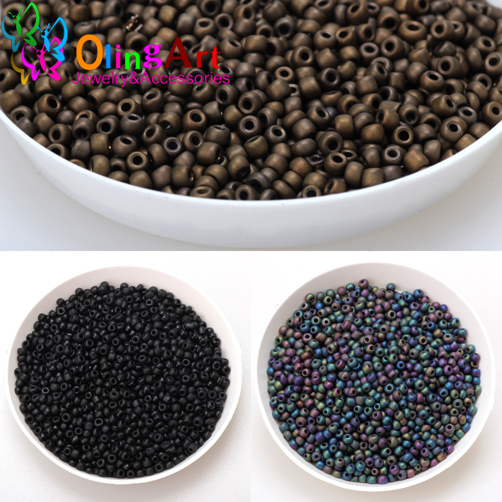 2mm 3mm 4mm Überzug Matte Farb – Glass Seed Beads 2Mm Jewelry Making Bewertung und Preis