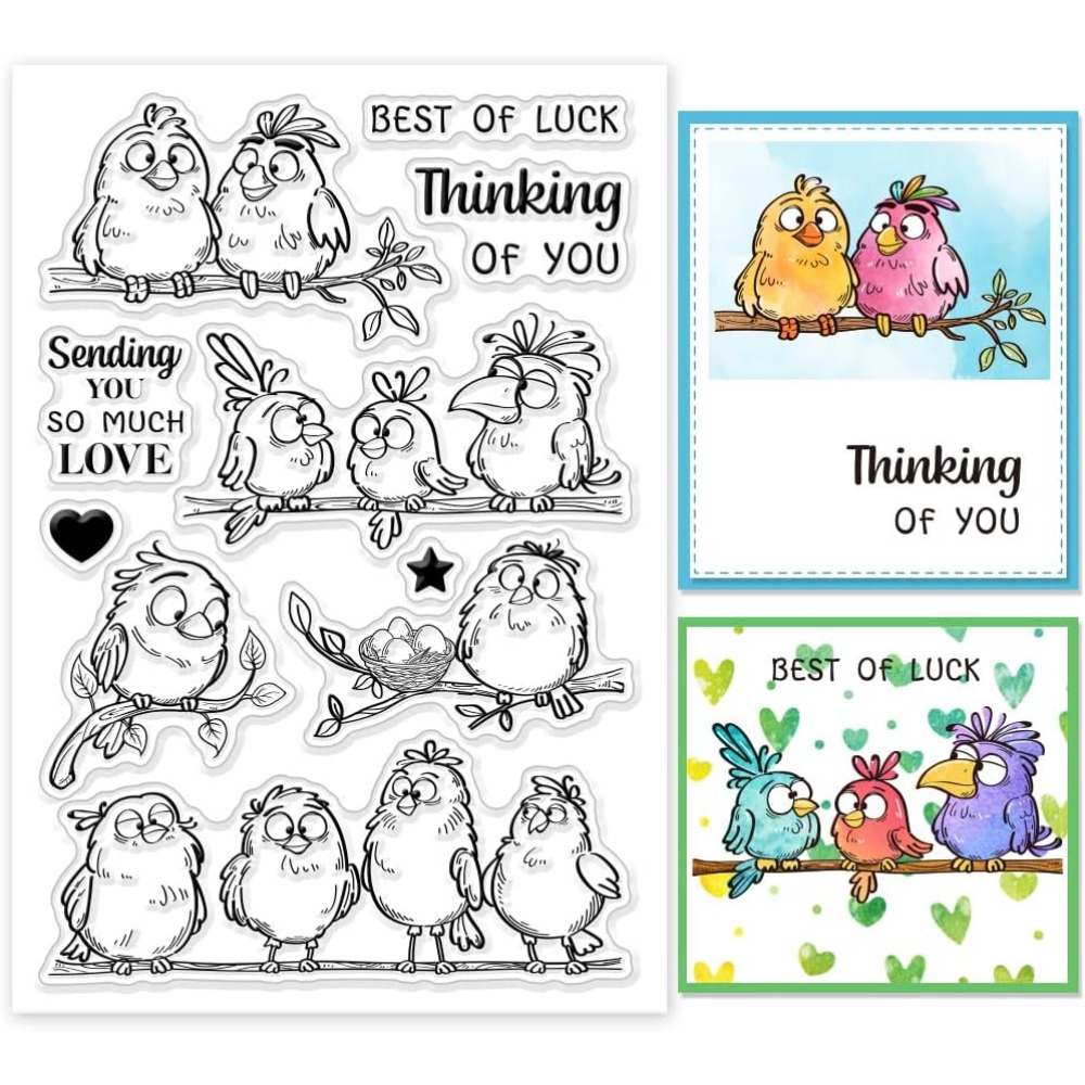 Lustige Vögel Zweige Klare Ste – Clear Silicone Stamps For Card Making Bewertung und Preis