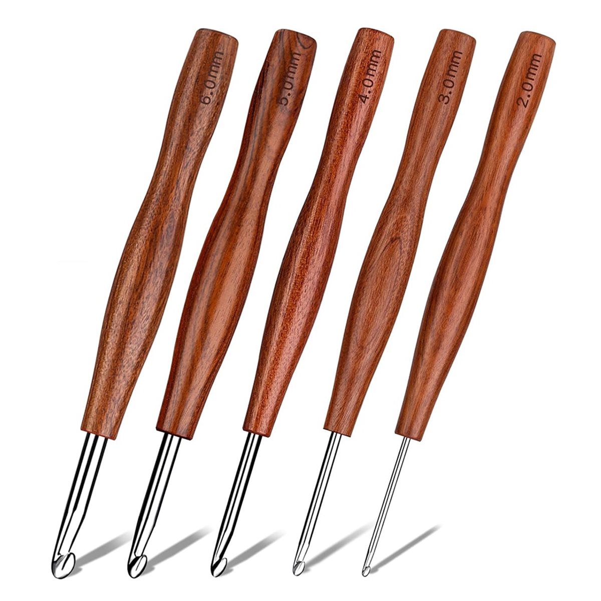 NOCM 5-teiliges Häkelnadel-Set – Wooden Crochet Hooks Ergonomic Handle Bewertung und Preis