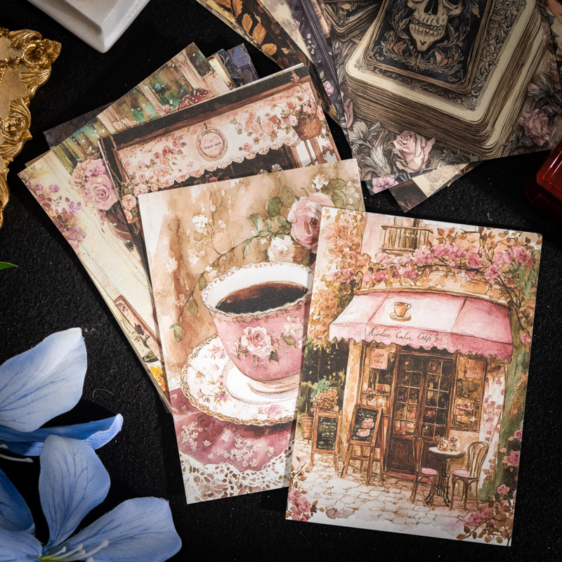 JIANQI 100 Stück Retro handgem – Vintage Junk Journal Scrapbooking Paper Bewertung und Preis