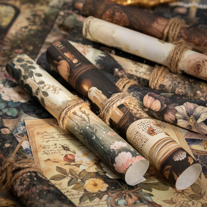 JIANQI 100 Stück Retro handgem – Vintage Junk Journal Scrapbooking Paper Bewertung und Preis