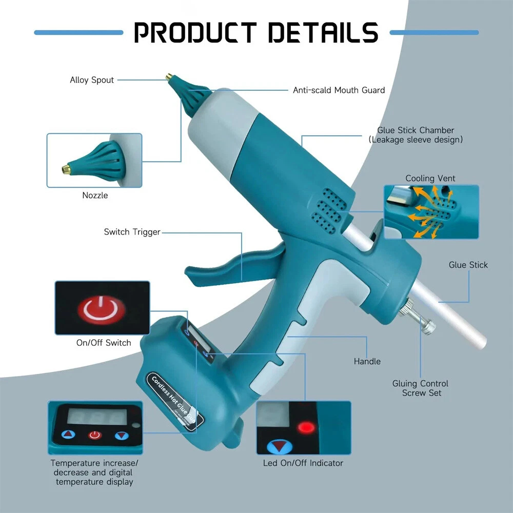 Neueste kabellose Heißklebepis – Hot Melt Glue Gun Cordless Bewertung und Preis