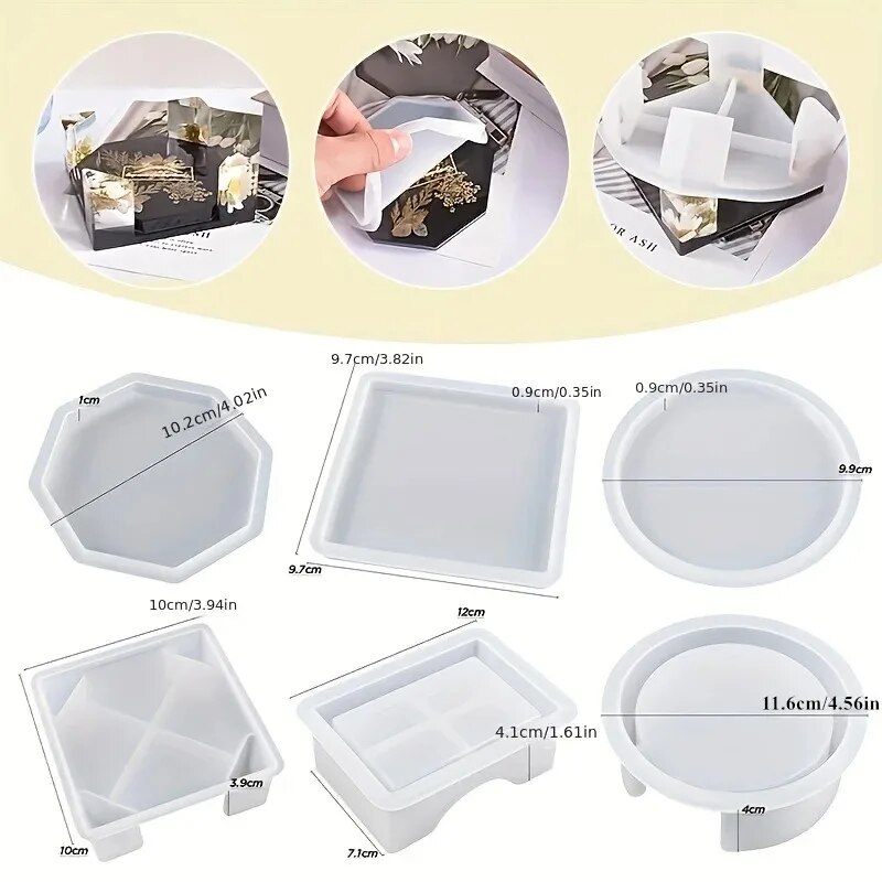 Untersetzer-Harz-Formen-Set, b – Silicone Epoxy Resin Molds Set Bewertung und Preis