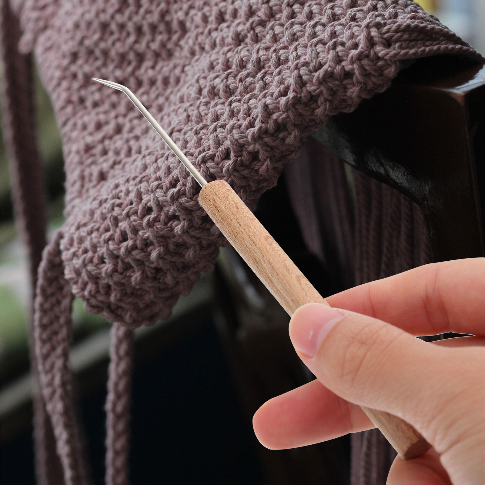1 Stück Exquisiter Holzgriff-H – Wooden Crochet Hooks Ergonomic Handle Bewertung und Preis