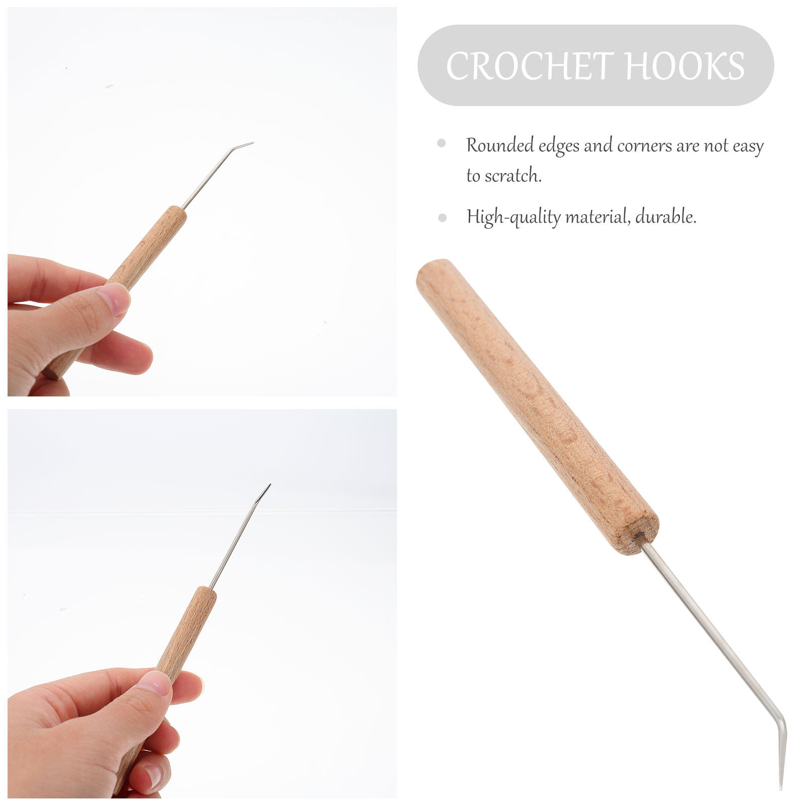 1 Stück Exquisiter Holzgriff-H – Wooden Crochet Hooks Ergonomic Handle Bewertung und Preis
