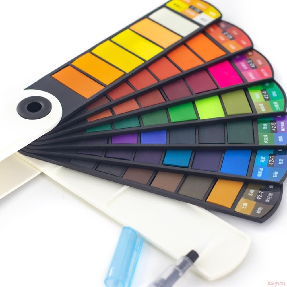 Faltbares Aquarellfarben-Set m – Watercolor Paint Set Solid Pigment Bewertung und Preis